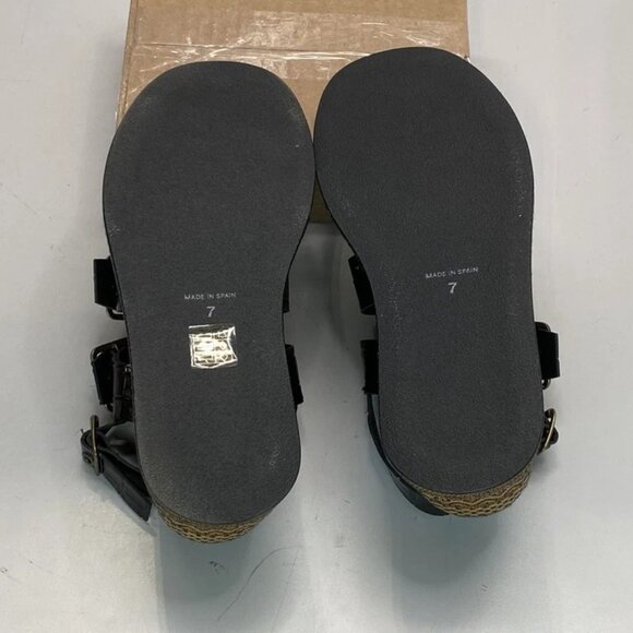 NEW FREE PEOPLE Armor Flatform Sandals – Black – Women’s Size 7 New Without Box - Picture 3 of 7